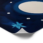 Poster Cerf céleste - L'art des étangs dans les étoiles (Coin)
