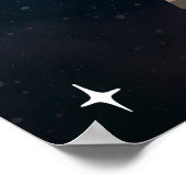 Poster Cerf Cosmique Sauvageonne Fille Nursery (Coin)