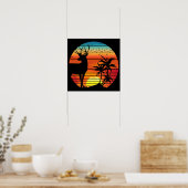POSTER CERF COUCHER DE SOLEIL (Cuisine)