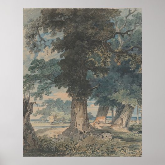 Poster Cerf dans la forêt de Windsor (1793-1794) Thomas G (Devant)