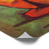 Poster Cerf dans la Forêt Franz Marc (Coin)