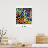 Poster Cerf Dans La Forêt (Ii) Par Franz Marc (Cuisine)