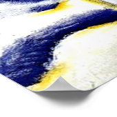 Poster Cerf dans la neige par Franz Marc (Coin)
