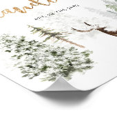 Poster Cerf de bois Devine combien de bonbons (Coin)