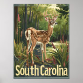 Poster Cerf de Caroline du Sud (Devant)