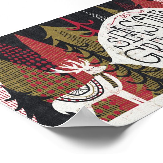 Poster Cerf de Noël (Coin)