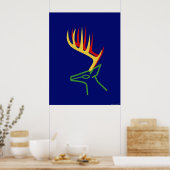 Poster Cerf de Noël (Cuisine)