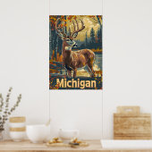 Poster Cerf de Virginie du Michigan (Cuisine)