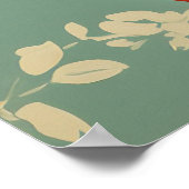 Poster Cerf festif en style hiver (Coin)