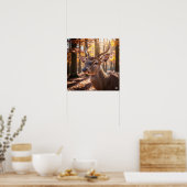 Poster Cerf forestier d'automne (Cuisine)