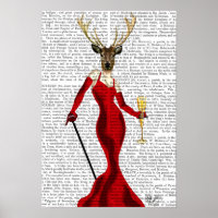 Cerf-Glamour En Rouge 2