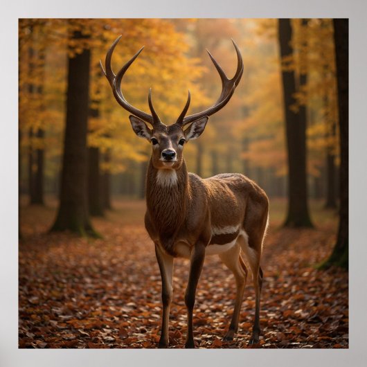 Poster Cerf Majestueux 