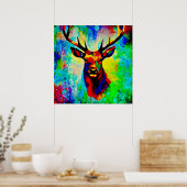 Poster cerf majestueux (Cuisine)