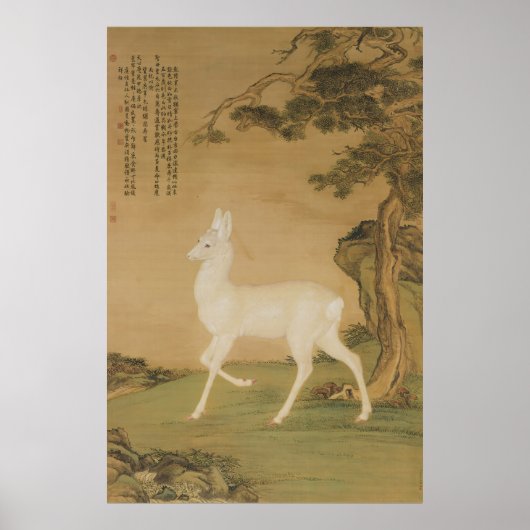 Poster Cerf propice aux arts raffinés (Devant)