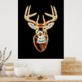 Poster Cerf Tête pure Energy Spirit (Cuisine)