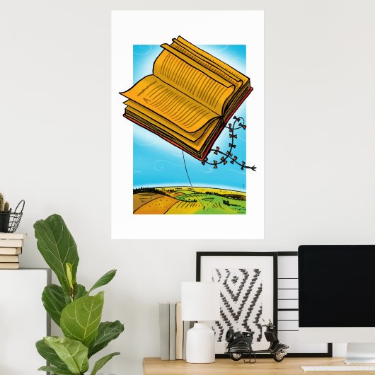 Poster Cerf-volant (Bureau à domicile)