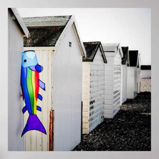 Poster Cerf-volant de couleur arc-en-ciel (Devant)