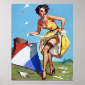 Poster Cerf-volant et épingle (Devant)