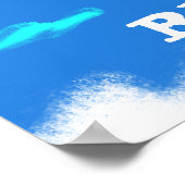 Poster Cerf-volant Jaune Rouge Ciel Nuage Dessin Nom d'en (Coin)