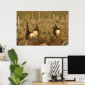 Poster Cerfs Mulets D30 (Bureau à domicile)
