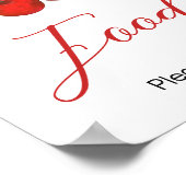 Poster Cerise sur le Baby shower principal (Coin)