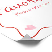 Poster Cerise sur le dessus Baby shower de la corneille r (Coin)