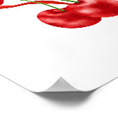 Poster Cerise sur le haut ruban signe de bienvenue de la  (Coin)