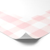 Poster Cerise Sweet fraise Pink Bow anniversaire (Coin)