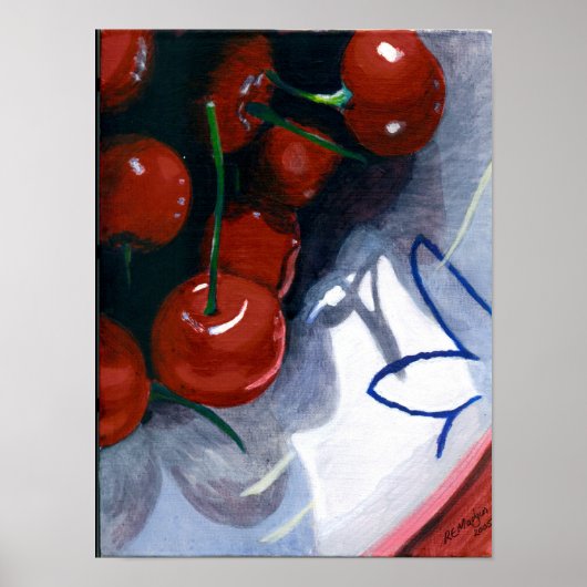 Poster Cerises acides (Devant)