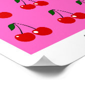 Poster Cerises du marché aux fruits (Coin)