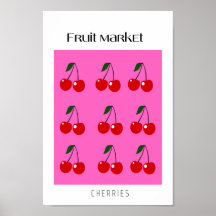 Cerises du marché aux fruits