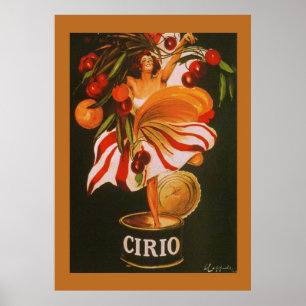 Poster Cerises Italiennes Cirio Vintage