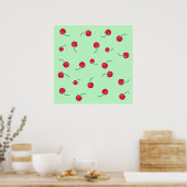 Poster Cerises mignonnes (Cuisine)