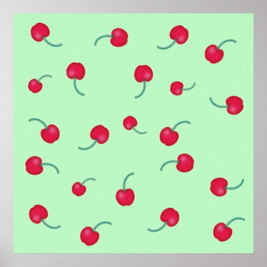 Poster Cerises mignonnes (Devant)