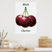 Poster Cerises noires (Cuisine)