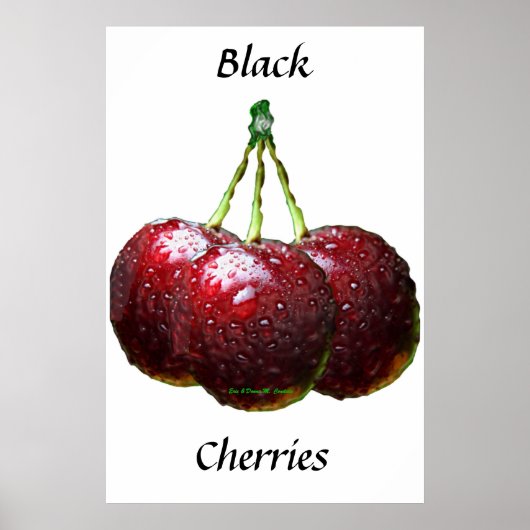 Poster Cerises noires (Devant)