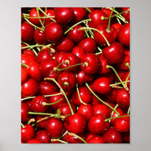 Poster Cerises rouges