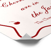 Poster Cerisier enterrement de vie de jeune fille devine (Coin)