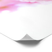 Poster Cerisier japonais aux fleurs rose pastel (Coin)