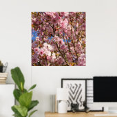 Poster Cerisier Rose Fleur de Printemps (Bureau à domicile)