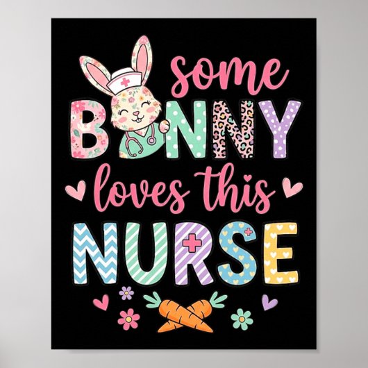 Poster Certain Lapin Aime Cette Infirmière Mignon Lapin D (Devant)