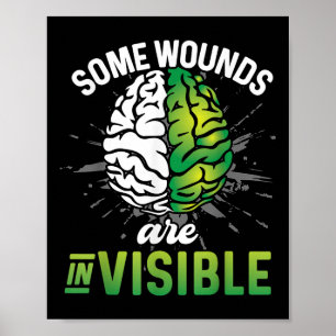 Poster Certaines blessures sont invisibles Sensibilisatio