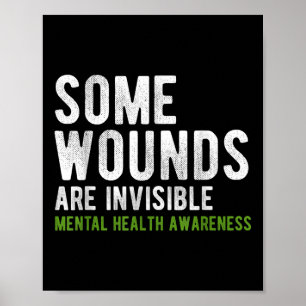 Poster Certaines blessures sont invisibles Sensibilisatio