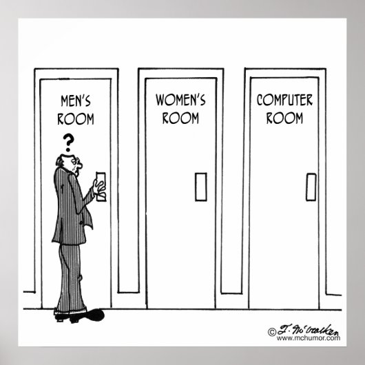 Poster Certaines choses ne devraient pas être informatisé (Devant)