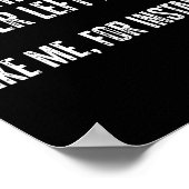 Poster Certaines choses sont mieux laissées seules comme (Coin)