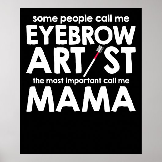 Poster Certaines Personnes M'Appelent Artiste De L'Eyebro (Devant)