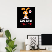 Poster Certains Bunny Vous Aiment En Partenariat (Bureau à domicile)
