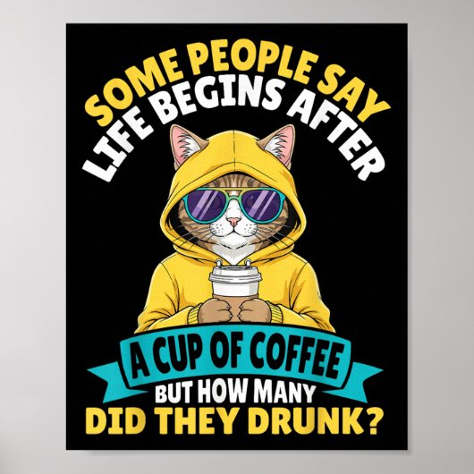 Poster Certains Disent Que La Vie Commence Après Une Coup (Devant)