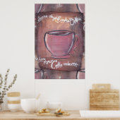 Poster Certains jours, je fais le café... (Cuisine)