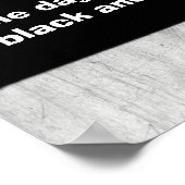 Poster Certains jours se sentent juste noir et blanc post (Coin)